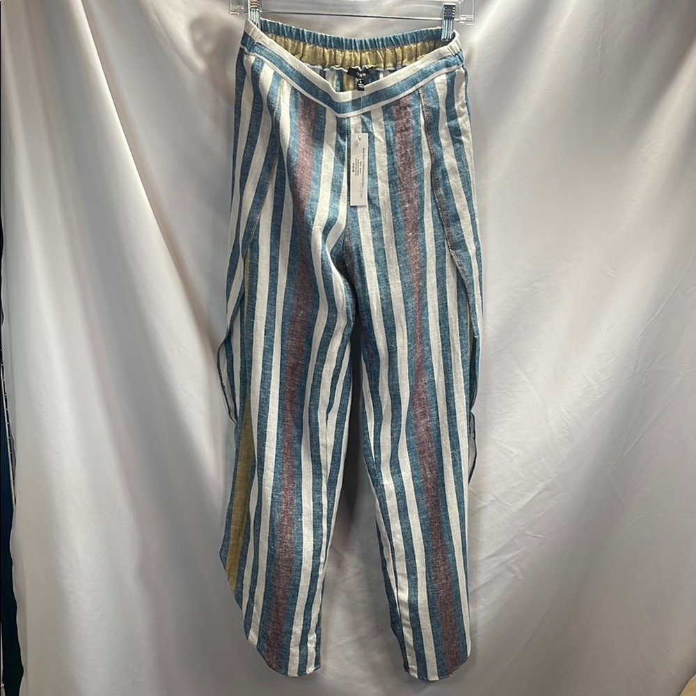 DREW Multicolor Striped Boot Cut Pants